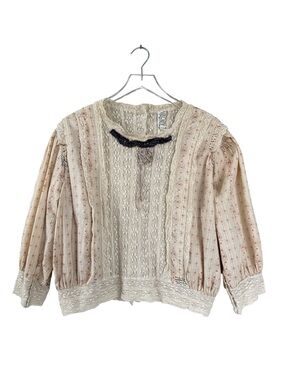 Magnolia Pearl Floral Danika Blouse  Rosebud Top One Size
